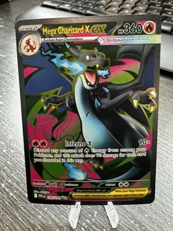 Mega Charizard EX 109/094 Full Art Phantasmal Flames Pokemon Card - Image 4