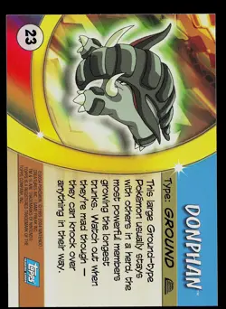 Pokemon Card - Donphan Topps Pokemon Advanced Challenge 23 Blue Logo - Image 2