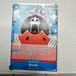 Brook OP11-056 R, One Piece card, UGUME Tag Skeloton Zoro Nami Luffy Usopp - Image 2