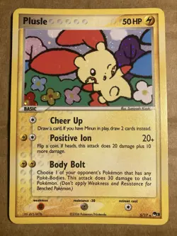 Plusle Pokemon Card Pop Series 3 5/17 Holo LP - Image 1