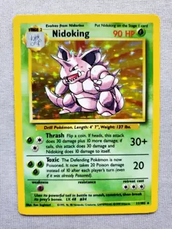 Pokemon TCG NIDOKING #11 11/102 Base Set Holo Rare VTG WOTC 1999 Card Game - Image 5