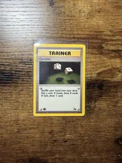 GAMBLER Fossil Series POKEMON Non-Holo 1st Edition 1999 Trading Card 60/62 - Image 1