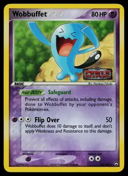 Pokemon Card - Wobbuffet Power Keepers 24/108 Rare Reverse Holo Stamped - Image 1