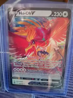 Pokemon tcg 3 card English V bundle Inc Ho-Oh V 140/195 Silver Tempest - Image 4
