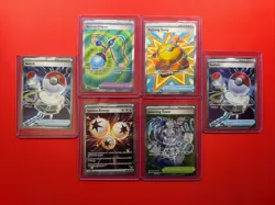 Pokemon card Lot Of 6, Full Art Items. Near Mint Or Better all W TopLoaders. - Image 1