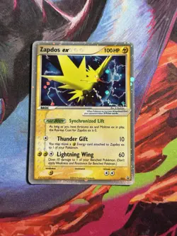 Zapdos ex 033 Pokemon TCG Holo Ultra Rare Promo Card 033 Nintendo tin - Image 1