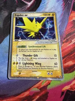 Zapdos ex 033 Pokemon TCG Holo Ultra Rare Promo Card 033 Nintendo tin - Image 2