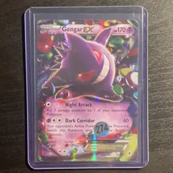 Gengar EX 34/119 XY Phantom Forces Ultra Rare Holo Pokemon Card 170 HP - Image 1
