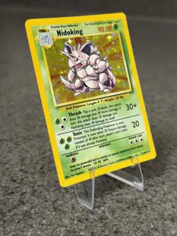 🔥 Nidoking #11/102 Holo Rare LP | Vintage 1999 Base Set WOTC Pokemon Card - Image 3