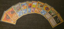 Vintage WOTC Pokemon Fossil Card Lot Of 10 NMOB Pack Fresh Kabuto - Image 1