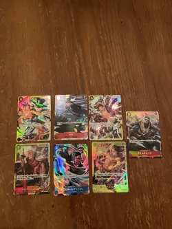 One Piece Japanese Card Lot Of 7 - Image 1