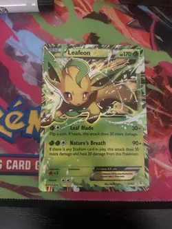 Pokemon Leafeon EX Holo Ultra Rare Card 10/83 XY Generations TCG - Image 1