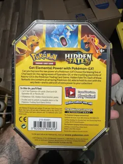Pokemon TCG Raichu GX Hidden Fates Tin with 4 Booster Packs & Promo Card New 820650804816 - Image 4