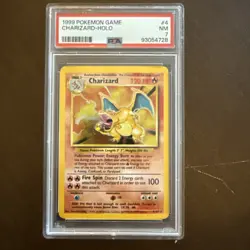 Pokemon Base Set Charizard Holo Card 4/102 1999 PSA 7 - Image 1