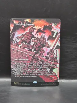 Magic: The Gathering TMNT Doubling Season Enchantment Foil Mythic 0011 PZA NM - Image 1