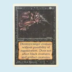 Terror, Unlimited, LP Light Play, Magic the Gathering MTG - Image 1