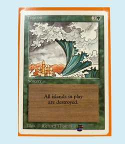 Tsunami, Unlimited Edition, LP Lightly Played, Magic: The Gathering MTG - Image 1
