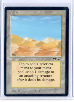 MTG Desertt Arabian Nights Magic the Gathering EX - Image 1