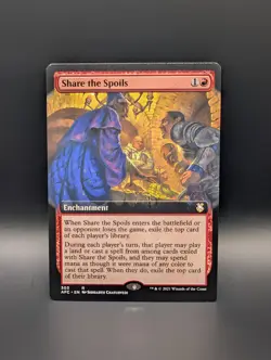 MTG - Share the Spoils - EXTENDED ART - Enchantment - AFC #303 - Rare - Image 1