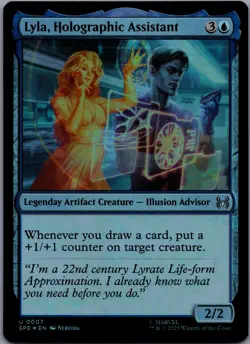 Lyla, Holographic Assistant [Foil] 7/-- Marvel's Spider-Man Eternal Uncommon - Image 1