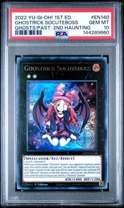 2022 YU-GI-OH! GHOSTS FROM THE PAST 1ST EDITION GHOSTRICK SOCUTEBOSS PSA 10 - Image 1