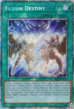 Fusion Destiny Platinum Secret Rare RA03-EN270, Near Mint, 1st Ed NM Yugioh - Image 1