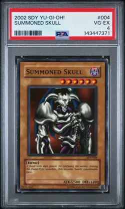 2002 YU-GI-OH! STARTER DECK: YUGI #004 SUMMONED SKULL PSA 4 - Image 1