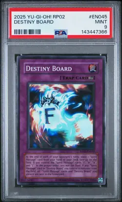 2025 YU-GI-OH! RP02-RETRO PACK 2 #EN045 DESTINY BOARD PSA 9 - Image 1