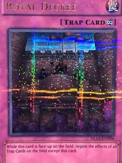 yugioh Royal Decree HL03-EN006 Ultra Parallel Rare Hobby League Played - Image 3