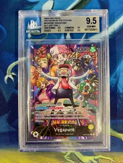 2024 ONE PIECE 500 YEARS IN THE FUTURE #OP07097 VEGAPUNK ALT ART FOIL L BGS 9.5 - Image 1