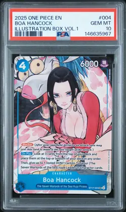 2025 ONE PIECE PROMOS ILLUSTRATION BOX VOL.1 #004 BOA HANCOCK PSA 10 - Image 1