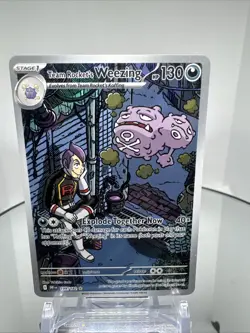 Team Rocket's Weezing 199/182 - IR - Destined Rivals - Pokemon TCG NM Card - Image 1