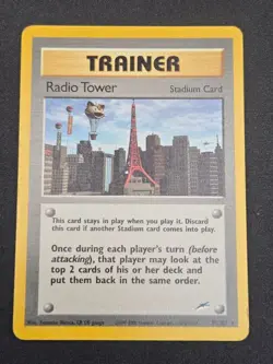 Pokemon Radio Tower Neo Destiny 95/105 Unlimited Regular Rare WOTC Card - Image 1