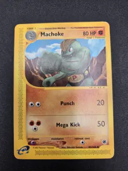 Machoke Expedition Base Set 85/165 Uncommon Regular Unlimited Pokemon Card - Image 1