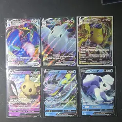 Pokemon TCG V & VMAX Full Art Holo Lot 6 Cards Cramorant Togekiss Regieleki - Image 1
