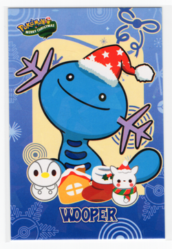 Pokemon - Merry Christmas Card Database - WOOPER - CRACKED ICE HOLO - Image 1