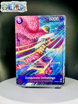 One Piece Card Game 🏴‍☠PRB02-011 Doquixote Doflamingo RARE NM Alt Art Foil ENG - Image 1