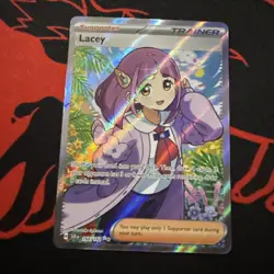 Pokemon TCG Lacey Card 166/142 Ultra Rare Stellar Crown NM - Image 1