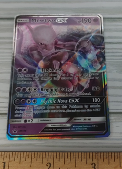 Mewtwo GX SM196 Sm Holo Black Star Promo Pokemon Trading Card TCG - Image 1