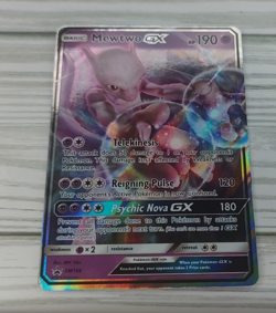 Mewtwo GX SM196 Sm Holo Black Star Promo Pokemon Trading Card TCG - Image 2