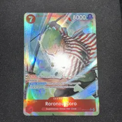 ONE PIECE TCG CARD - Roronoa Zoro - OP14-015 Alt Art The Azure Sea's Seven OP14 - Image 1