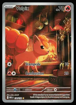 Vulpix 138/132 Holo Illustration Rare Mega Evolution Pokemon Card - Image 1