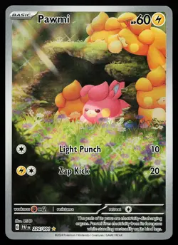 Pawmi 226/091 Holo Illustration Rare Paldean Fates Pokemon Card - Image 1