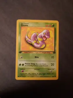 Pokemon Card - 1st Edition Ekans 56/82 - Team Rocket - Common - Image 4