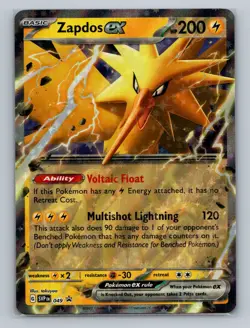Pokemon SV: Scarlet & Violet Promo Cards #049 Zapdos ex Promo - Image 1