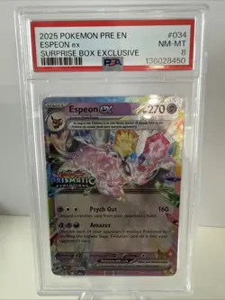 Espeon ex - (Prismatic Evolutions Stamp) 034/131 Misc Cards & Products Holo - Image 1
