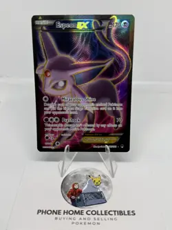 Espeon EX Full Art Holo Rare Pokemon TCG Card 117/122 Breakpoint XY - LP- - Image 1