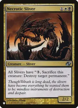 Magic The Gathering - The List (PLST) U Necrotic Sliver - Image 1