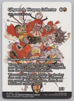 MTG Final Fantasy - Gilgamesh, Weapon Collector - Godo, Bandit Warlord #13 -i455 - Image 1