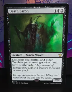 magic the gathering - Death Baron - Creature - Zombie Wizard - Rare - Black - Image 1